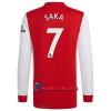 Virallinen Fanipaita Pitkähihainen Arsenal Bukayo Saka 7 Kotipelipaita 2021-22 - Miesten